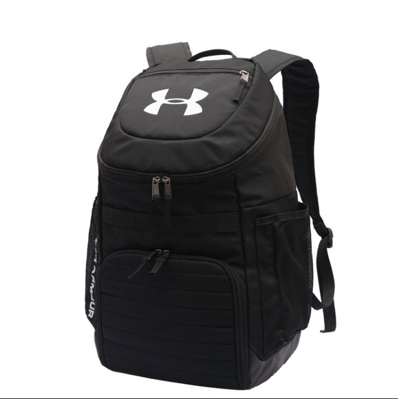 UA Under Armour Backpack NEW Black & White details - Picture 2 of 5